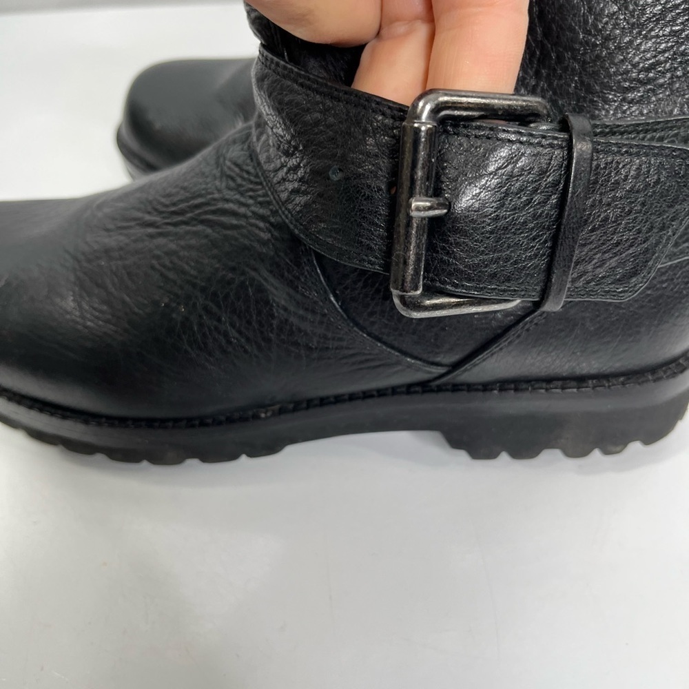 Black leather campus boots by Gentle Souls - Picture 5 of 12